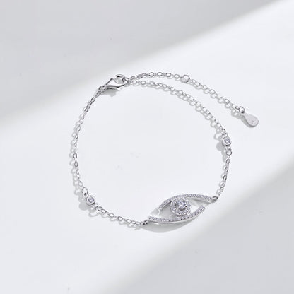 [Clover Jewelry]Lucky Eye Pave-Set Diamond Bracelet