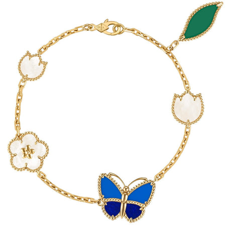 [Clover Jewelry]LUCKY SPRING BUTTERFLY 5 MOTIF BRACELET