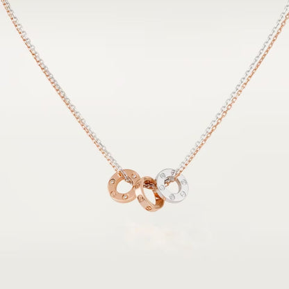 [Clover Jewelry]LOVE 6 DIAMOND PENDANT NECKLACE