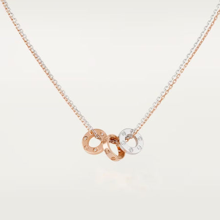 [Clover Jewelry]LOVE 6 DIAMOND PENDANT NECKLACE