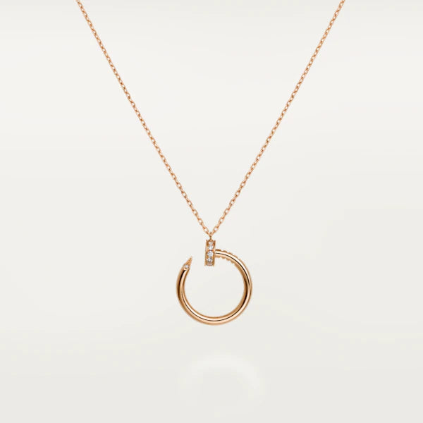 [Clover Jewelry]JUSTE NECKLACE PINK GOLD