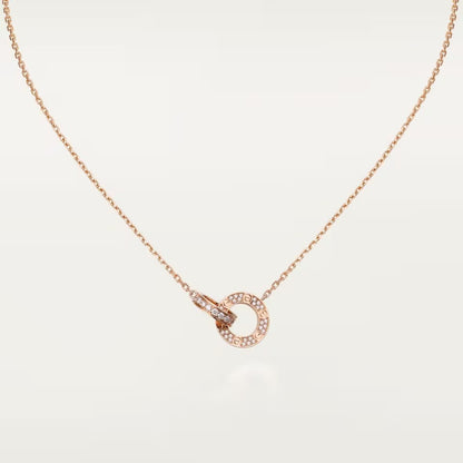 [Clover Jewelry]LOVE  FULL DIAMOND PENDANT NECKLACE