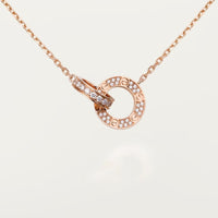 [Clover Jewelry]LOVE  FULL DIAMOND PENDANT NECKLACE