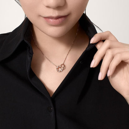 [Clover Jewelry]LOVE  FULL DIAMOND PENDANT NECKLACE