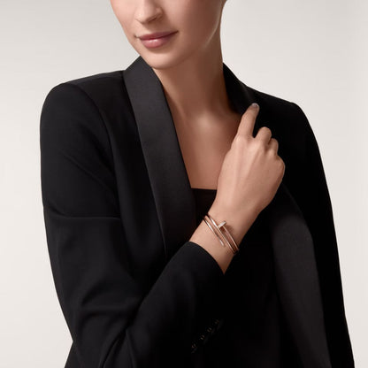 [Clover Jewelry]JUSTE BRACELET 3.5MM DOUBLE ROW DIAMOND