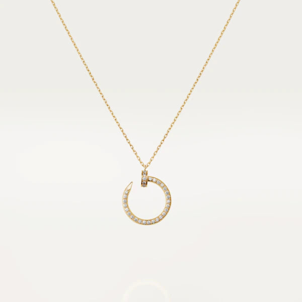 [Clover Jewelry]JUSTE NECKLACE GOLD DIAMONDS
