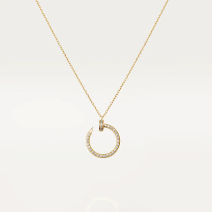 [Clover Jewelry]JUSTE NECKLACE GOLD DIAMONDS