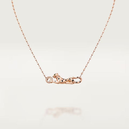 [Clover Jewelry]PANTHERE FULL DIAMOND NECKLACE