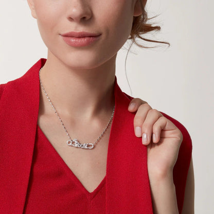 [Clover Jewelry]PANTHERE PAVED DIAMOND NECKLACE