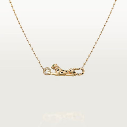[Clover Jewelry]PANTHERE FULL DIAMOND NECKLACE