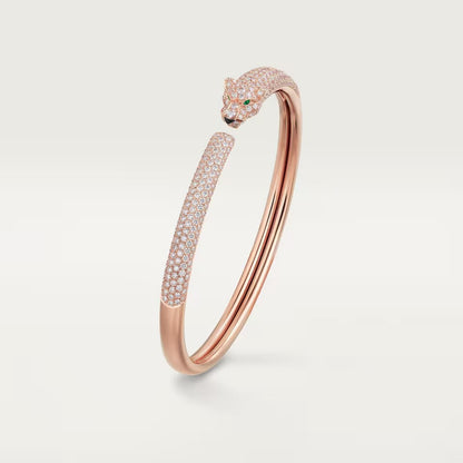[Clover Jewelry]PANTHERE FULL DIAMOND OPEN BRACELET