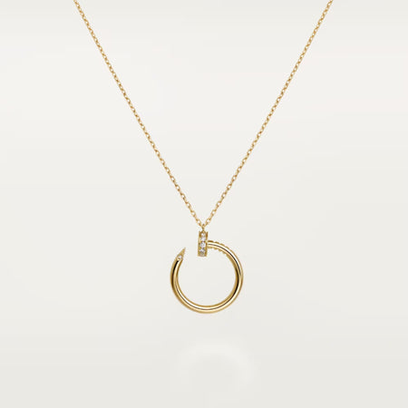 [Clover Jewelry]JUSTE NECKLACE HALF DIAMOND