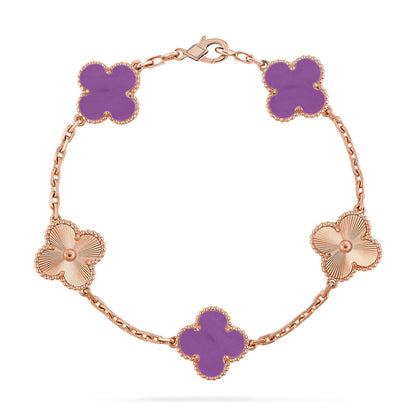 [Clover Jewelry] CLOVER 5 MOTIF VIOLET BRACELET COLLECTION