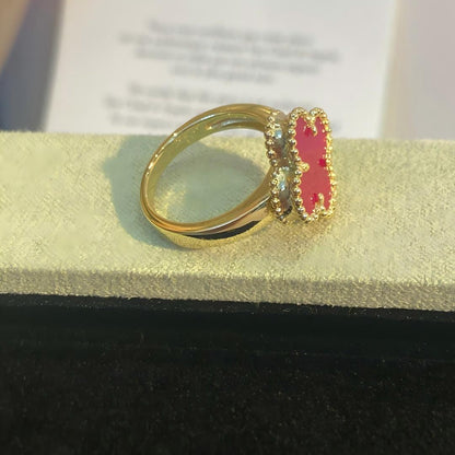[Clover Jewelry]NEW CLOVER PINK ENAMEL RINGS