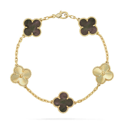 [Clover Jewelry] CLOVER 5 MOTIF GRAY MOP BRACELET COLLECTION