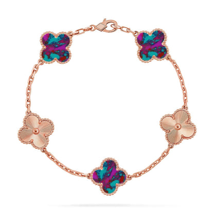 [Clover Jewelry]CLOVER 5 MOTIF COLOR GEMSTONES BRACELET COLLECTION