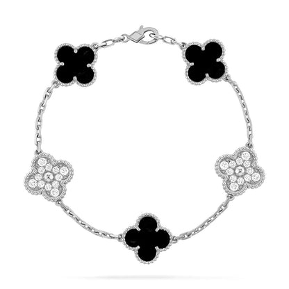 [Clover Jewelry] CLOVER 5 MOTIF ONYXS BRACELET COLLECTION