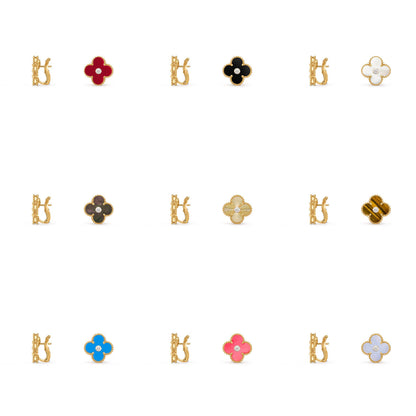 [Clover Jewelry] CLOVER 15MM MOP DIAMOND EARRINGS COLLECTION