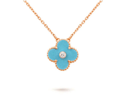 [Clover Jewelry] CLOVER 15MM DIAMOND SINGLE FLOWER NECKLACE COLLECTION