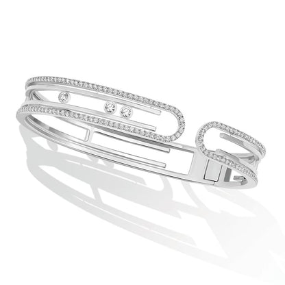 [Clover Jewelry]MOVE 10TH PAVED DIAMOND BRACELET