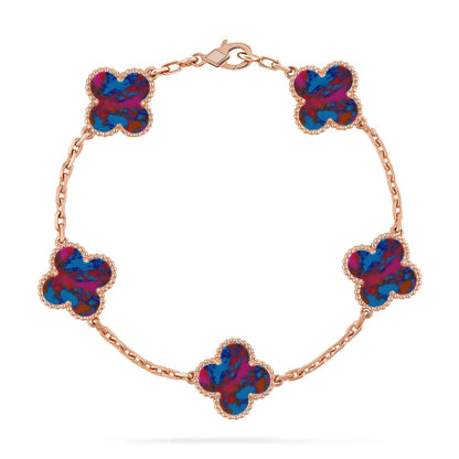 [Clover Jewelry]CLOVER 5 MOTIF COLOR GEMSTONES BRACELET COLLECTION