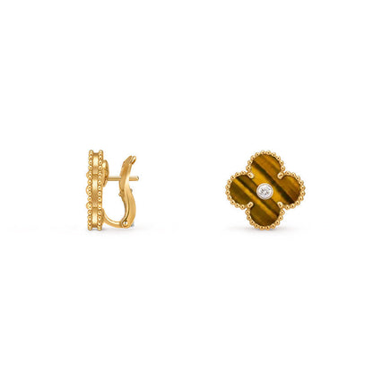 [Clover Jewelry] CLOVER 15MM MOP DIAMOND EARRINGS COLLECTION