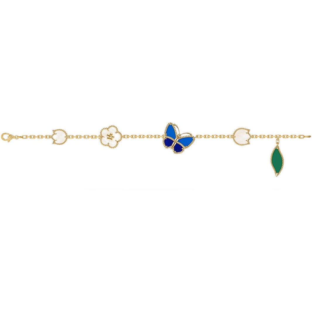 [Clover Jewelry]LUCKY SPRING BUTTERFLY 5 MOTIF BRACELET