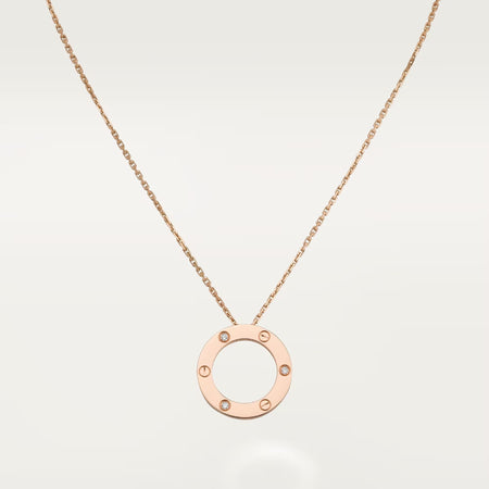 [Clover Jewelry]LOVE NECKLACE 16MM 3 DIAMONDS