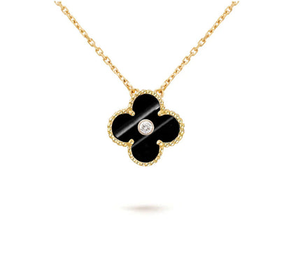 [Clover Jewelry] CLOVER 15MM DIAMOND SINGLE FLOWER NECKLACE COLLECTION