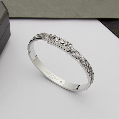 [Clover Jewelry]Move Noa Full Pavé Diamond Bangle Bracelet