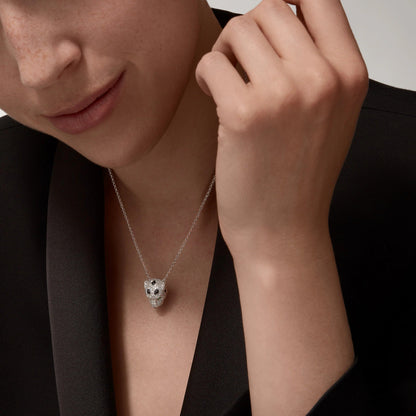 [Clover Jewelry]PANTHERE FULL DIAMOND NECKLACE