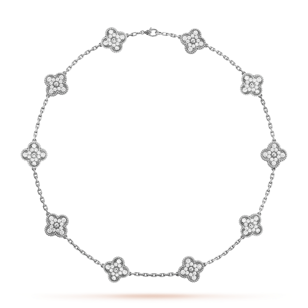 [Clover Jewelry]CLOVER 10 MOTIFS DIAMOND NECKLACE