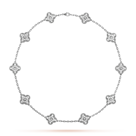 [Clover Jewelry]CLOVER 10 MOTIFS DIAMOND NECKLACE