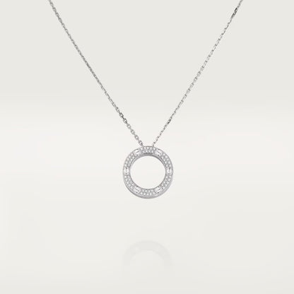 [Clover Jewelry]LOVE NECKLACE 16MM  FULL DIAMOND