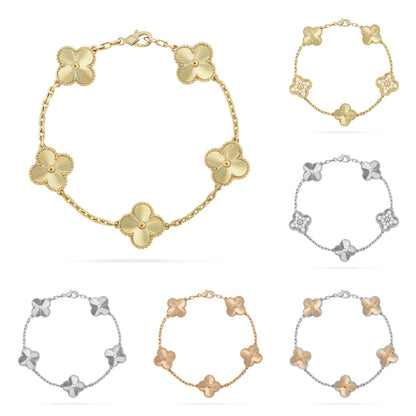 [Clover Jewelry] CLOVER 5 MOTIF LASER BRACELET COLLECTION