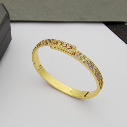 [Clover Jewelry]Move Noa Full Pavé Diamond Bangle Bracelet