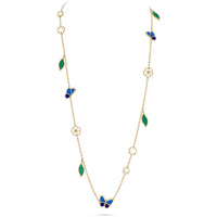 [Clover Jewelry] LUCKY SPRING BUTTERFLY 15 FLOWER NECKLACE
