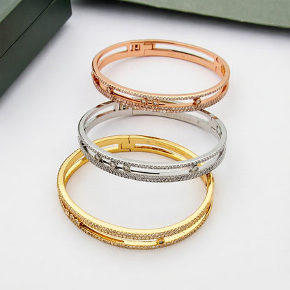 [Clover Jewelry]Move Romane pavé bangle