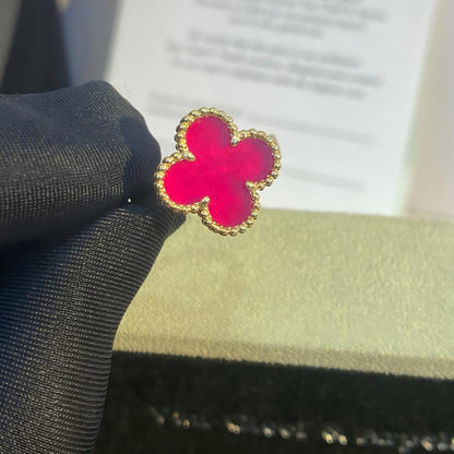 [Clover Jewelry]NEW CLOVER PINK ENAMEL RINGS