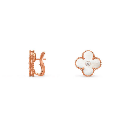 [Clover Jewelry] CLOVER 15MM MOP DIAMOND EARRINGS COLLECTION