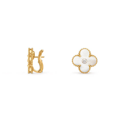 [Clover Jewelry] CLOVER 15MM MOP DIAMOND EARRINGS COLLECTION