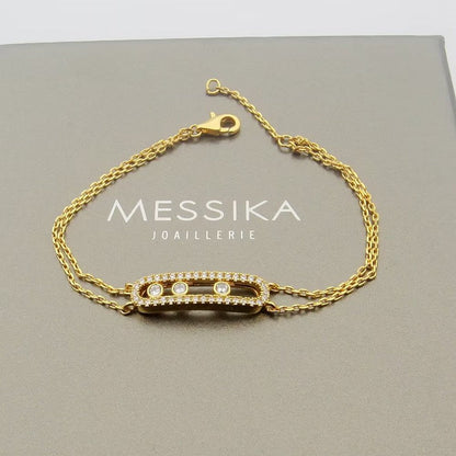 [Clover Jewelry] Move Classique pavé bracelet