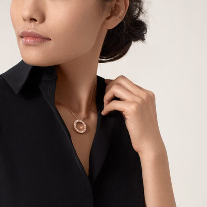 [Clover Jewelry]LOVE NECKLACE 16MM  FULL DIAMOND