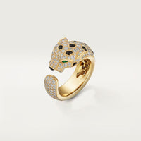 [Clover Jewelry]PANTHERE SPOTTED FULL DIAMOND MEDIUM RING