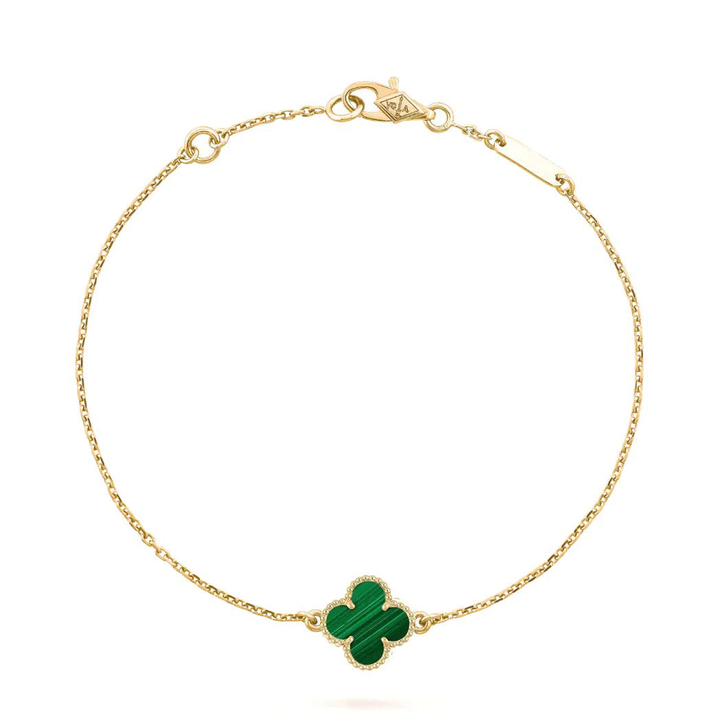 [Clover Jewelry]CLOVER BRACELET MALACHITE 1 MOTIF
