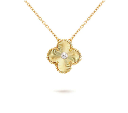 [Clover Jewelry] CLOVER 15MM DIAMOND SINGLE FLOWER NECKLACE COLLECTION