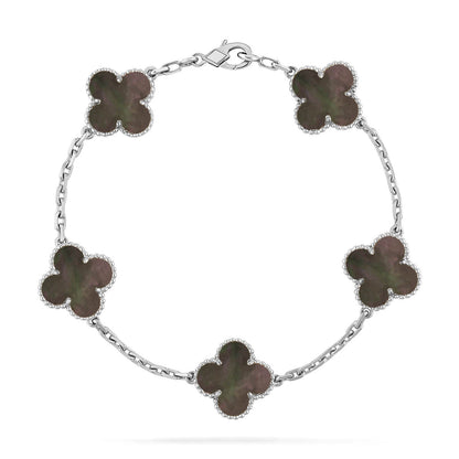 [Clover Jewelry] CLOVER 5 MOTIF GRAY MOP BRACELET COLLECTION