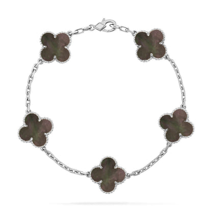 [Clover Jewelry] CLOVER 5 MOTIF GRAY MOP BRACELET COLLECTION