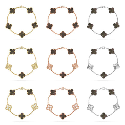 [Clover Jewelry] CLOVER 5 MOTIF GRAY MOP BRACELET COLLECTION