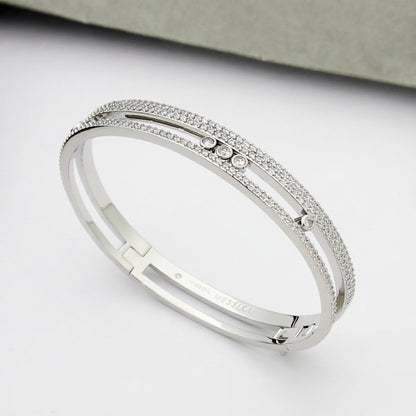 [Clover Jewelry]Move Romane pavé bangle